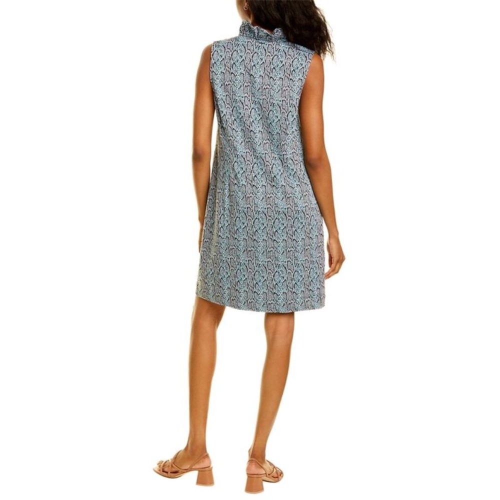 Tyler Böe Designer Blue Black Snake Animal Print Dress Size XL - Picture 2 of 8